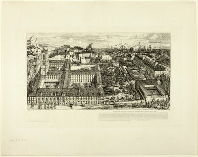 Kolegium Henryka IV (lub Lycée Napoléon), Paryż autorstwa Charles Meryon