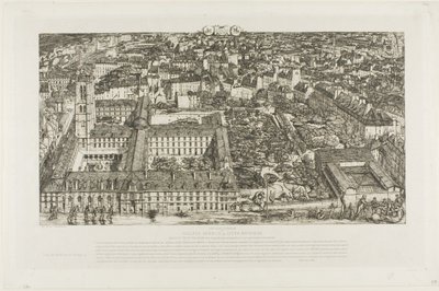Kolegium Henryka IV (lub Lycée Napoléon), Paryż autorstwa Charles Meryon