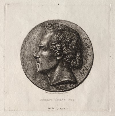 Evariste Boulay-Paty; poeta autorstwa Charles Meryon