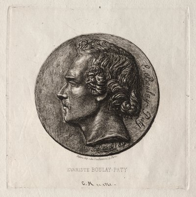 Evariste Boulay-Paty, poeta, 1861. autorstwa Charles Meryon