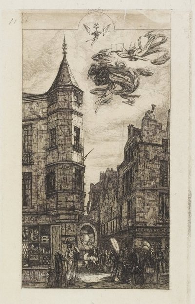 Dom z wieżyczką, nr 22 autorstwa Charles Meryon