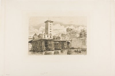 Pompa Notre Dame, Paryż autorstwa Charles Meryon