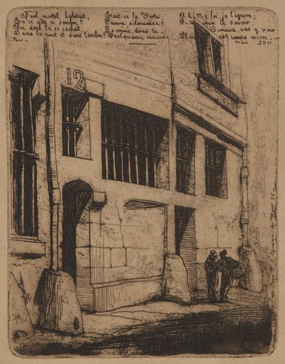 Ulica Złych Chłopców  –  1854 autorstwa Charles Meryon