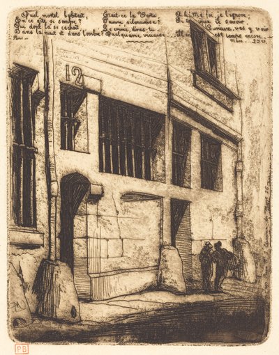 Ulica Złych Chłopców, Paryż (Ulica Złych Chłopców) autorstwa Charles Meryon