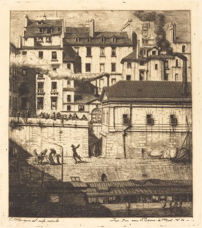 La kostnica, Paryż (kostnica) autorstwa Charles Meryon
