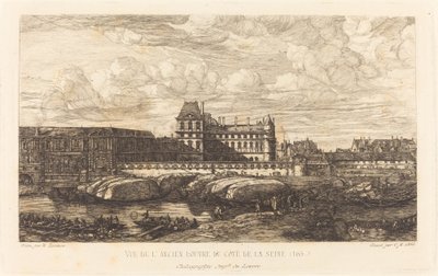 Stary Luwr, obraz Zeemana, 1651 autorstwa Charles Meryon