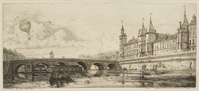 Le Pont-Au-Change (akwaforta) autorstwa Charles Meryon