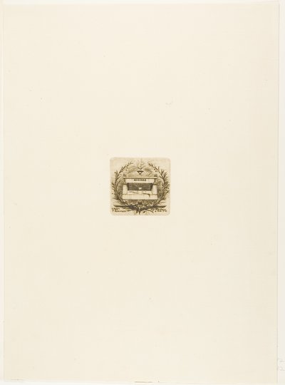 Grób Moliera, cmentarz Père-Lachaise, Paryż autorstwa Charles Meryon