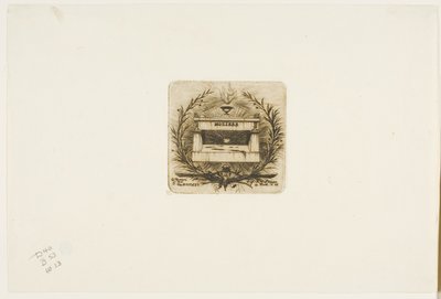 Grób Moliera, cmentarz Père-Lachaise, Paryż autorstwa Charles Meryon
