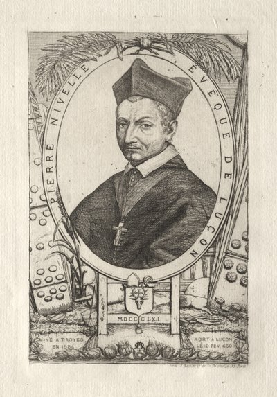 Pierre Nivelle, biskup Luzonu autorstwa Charles Meryon