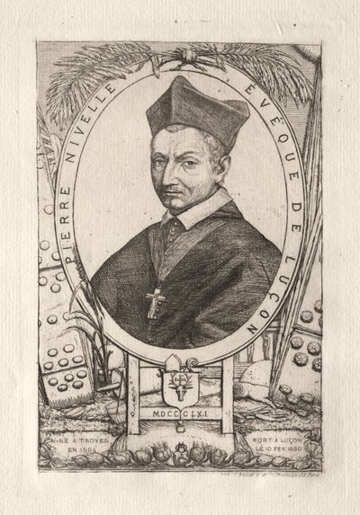 Pierre Nivelle, biskup Luzonu autorstwa Charles Meryon
