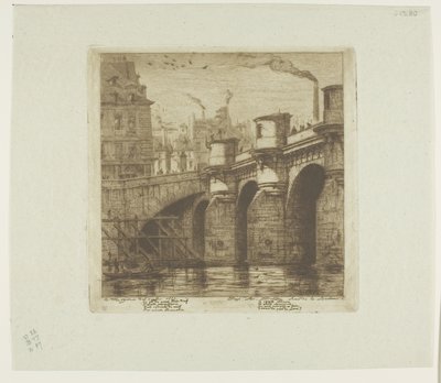 Pont Neuf, Paryż autorstwa Charles Meryon