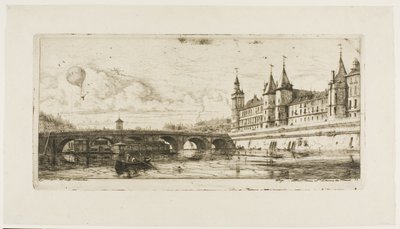 Pont au Change, Paryż autorstwa Charles Meryon