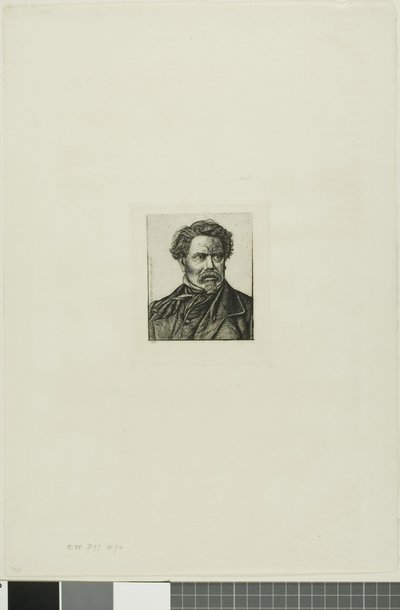 Portret Benjamina Fillona, pisarza i historyka autorstwa Charles Meryon