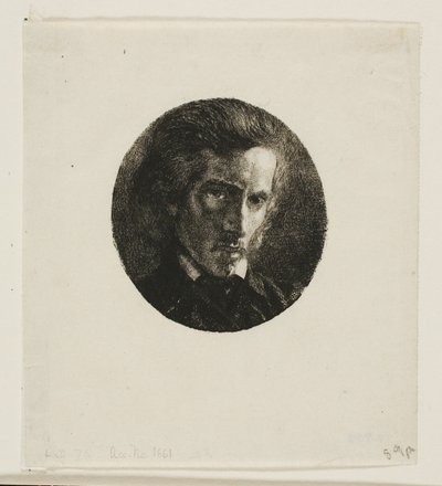 Portret Edmonda de Courtives autorstwa Charles Meryon