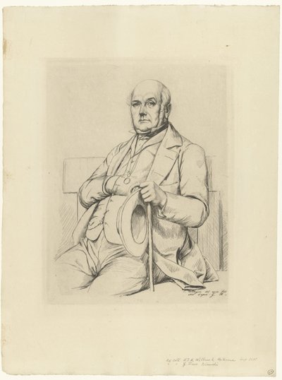 Portret van Casimir Le Conte autorstwa Charles Meryon