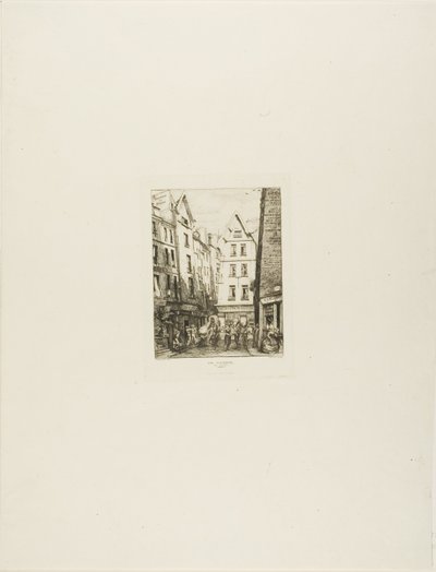 Rue Pirouette w Les Halles w Paryżu autorstwa Charles Meryon
