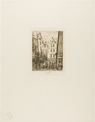 Rue Pirouette w Les Halles w Paryżu autorstwa Charles Meryon
