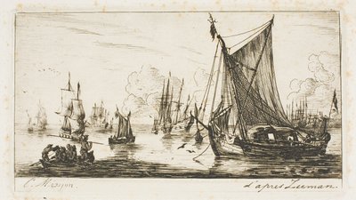 Rybacy z Morza Południowego autorstwa Charles Meryon