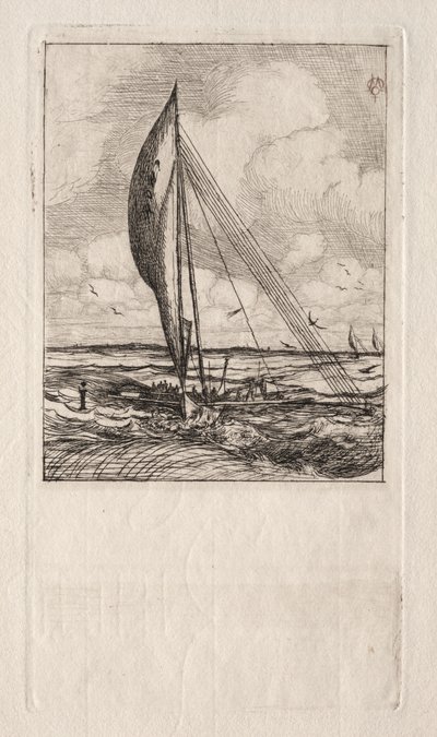 Swift Sailing Proa, Archipelag Mulgrave, Oceania autorstwa Charles Meryon