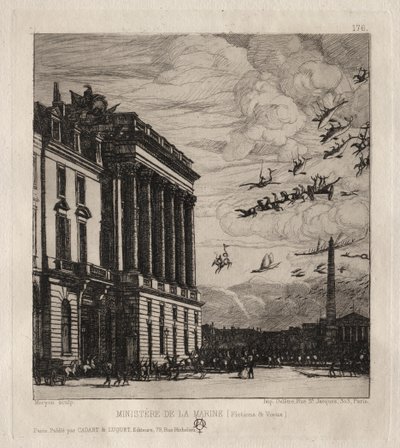 Admiralicja, Paryż autorstwa Charles Meryon