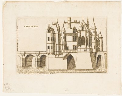 Zamek Chenonceau, nr. 2 autorstwa Charles Meryon