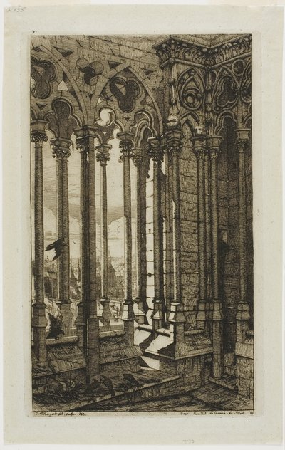 Galeria Notre-Dame, Paryż autorstwa Charles Meryon