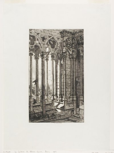 Galeria Notre-Dame, Paryż autorstwa Charles Meryon
