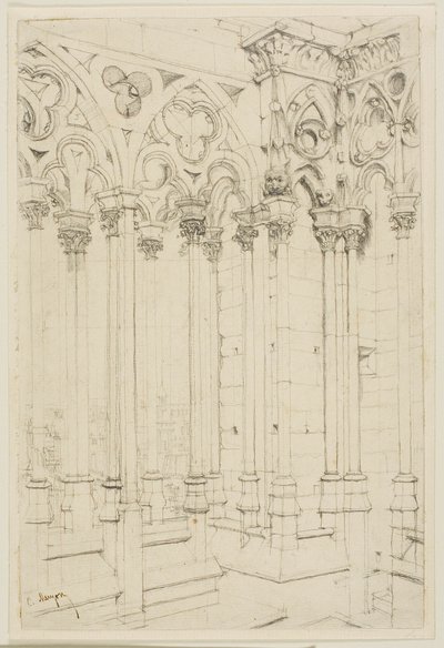 Galeria Notre-Dame, Paryż autorstwa Charles Meryon