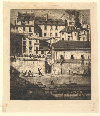 Kostnica, Paryż (La Morgue) autorstwa Charles Meryon
