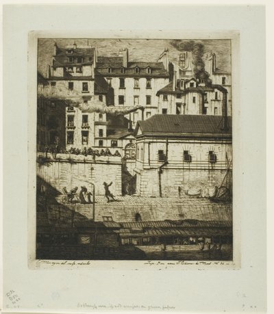 Kostnica, Paryż autorstwa Charles Meryon