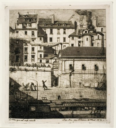 Kostnica, Paryż autorstwa Charles Meryon