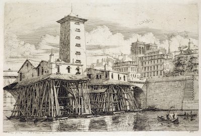 Pompa, Notre Dame autorstwa Charles Meryon