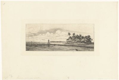 Rybacy na Wyspach Wallis na Oceanie Spokojnym Oceanie: Ilots a Uvea (Valais) peche aux palmes autorstwa Charles Meryon