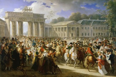 Francuski: Entrée de Napoléon à Berlin. 27 octobre 1806 Wjazd Napoleona I do Berlina, 27 października 1806 r. autorstwa Charles Meynier