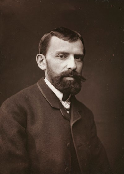 Album Artistique et Biographique, 6 rok, Salon 1885; portret francuskiego malarza Victora Gabriela Gilberta (1847-1933). autorstwa Charles Michelez