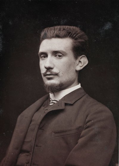 Album Artistique et Biographique, 6 rok, Salon 1885; portret malarza Henri Laurent Desrousseaux (1862-1906). autorstwa Charles Michelez
