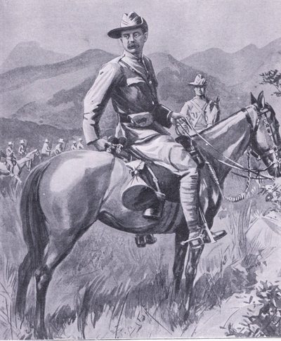 Generał brygady Lumer, z książki After Pretoria: The Guerilla War wydanej przez Harmsworth Bros Limited, 1901 autorstwa Charles Mills Sheldon