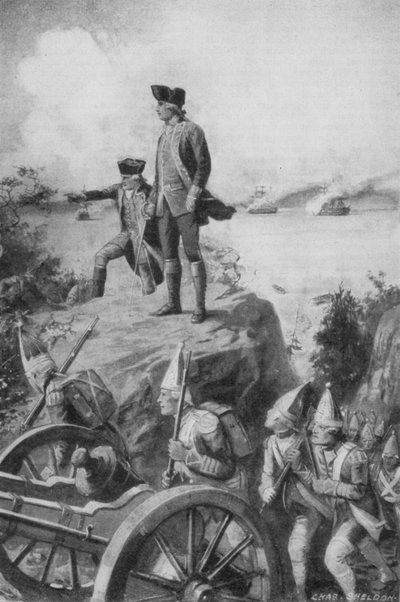 Generał Wolfe spogląda na Quebec autorstwa Charles Mills after Sheldon