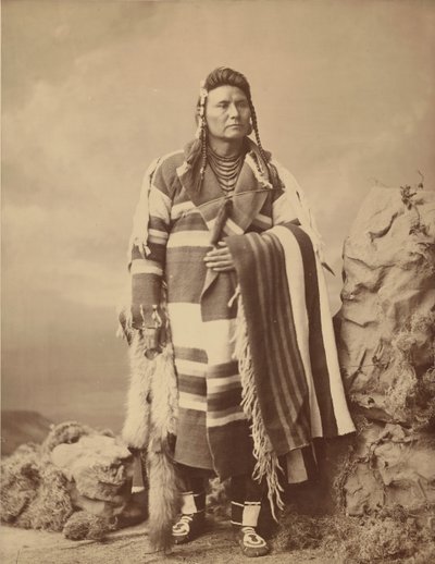 Hinmatóowyalahtq’it Naczelny Józef, 1879. . autorstwa Charles Milton Bell