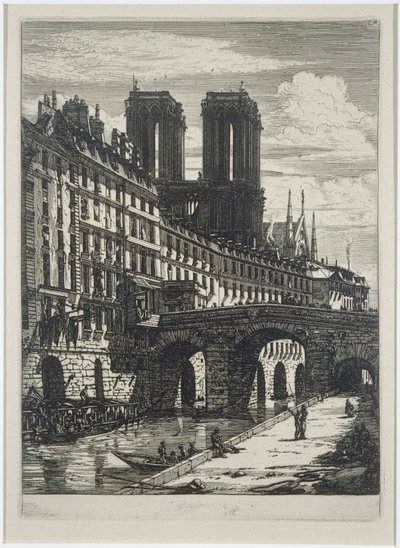 Le Petit Pont autorstwa Charles Meryon