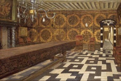 Pokój w Musee Plantin, Antwerpia autorstwa Charles Napier Hemy