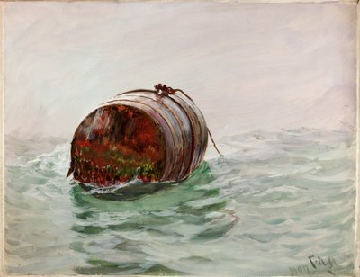 Boja (kolorystyka i akwarela na papierze) autorstwa Charles Napier Hemy