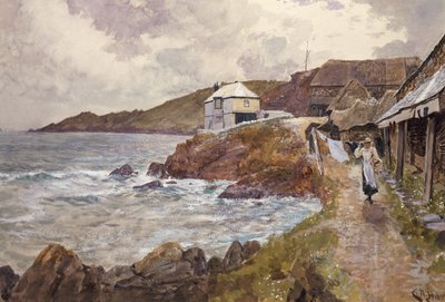 Scena przybrzeżna autorstwa Charles Napier Hemy