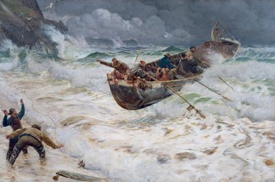 Jak łódź wróciła do domu, 1886 autorstwa Charles Napier Hemy