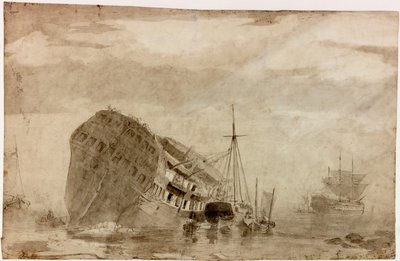 Wysyłka (atrament (czarny)) autorstwa Charles Napier Hemy