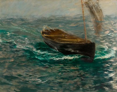 Studium żaglówki (olej na papierze) autorstwa Charles Napier Hemy