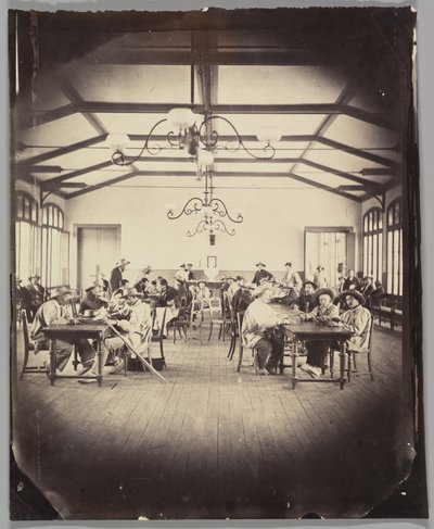 Cesarski pałac w Vincennes, sala gier autorstwa Charles Nègre