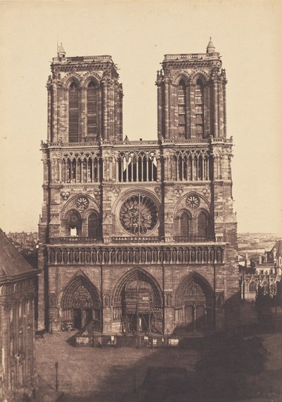 Katedra Notre-Dame w Paryżu autorstwa Charles Nègre