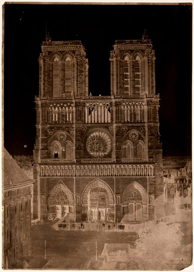Katedra Notre-Dame w Paryżu autorstwa Charles Nègre